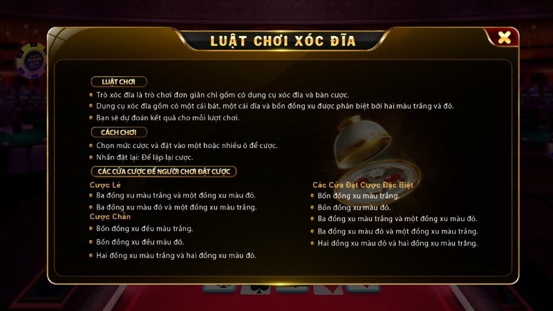 Luật chơi và cách chơi cơ bản xóc đĩa online