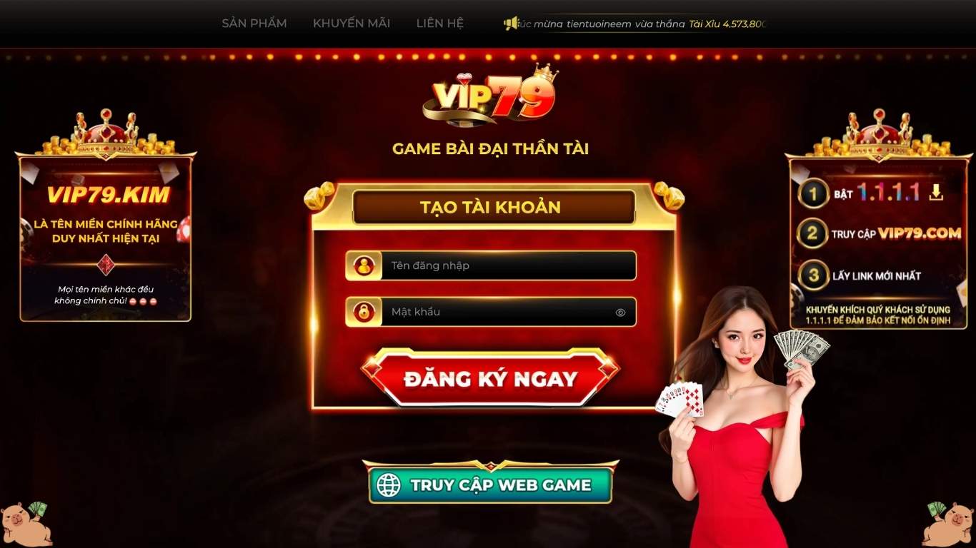 Giới thiệu cổng game uy tín Vip79 - đại thần tài 2026